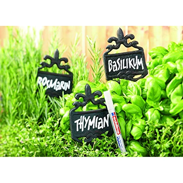edding 750 Glanzlackmarker - schwarz - 1 Lackmarker - Rundspitze 2-4 mm - Lackstift für Glas, Stein, Holz, Kunststoff und Papier - wasserfest, stark deckend – Bild 5