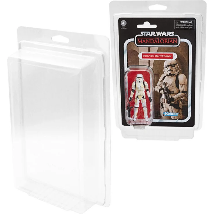 Morax PVC Aufbewahrungsbox für Star Wars Actionfiguren, 26 x 17 x 5 cm, zum Schutz Ihrer Vintage-Sammlung, MS-18879