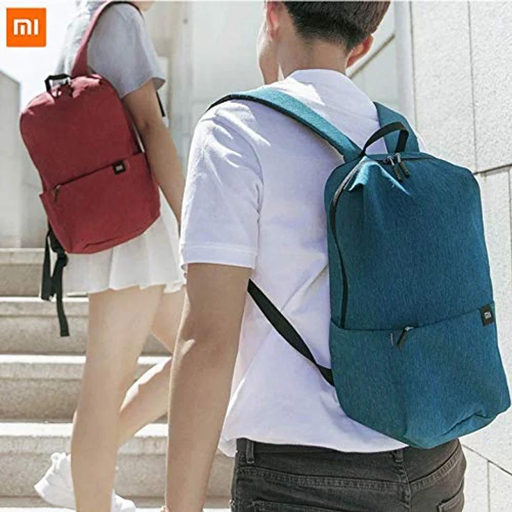 Xiaomi Mi Casual Daypack Wasserdichter Unisex Rucksack (Wasserschutzklasse IPX4, 10 Liter Stauvolumen, 1 Hauptfach, 4 Außenfächer, hochwertige YKK Reißverschlüsse, Leichtgewicht: 165g) Pink (Magenta) – Bild 4