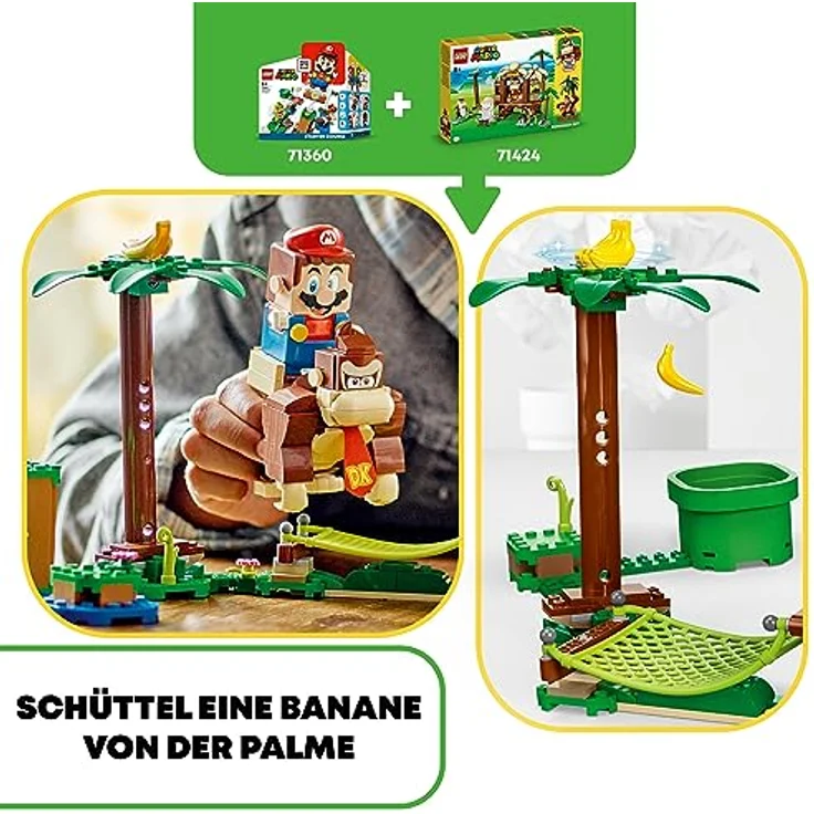 LEGO 71424 Super Mario Donkey Kongs Baumhaus – Erweiterungsset, Konstruktionsspielzeug zum Kombinieren mit Mario, Luigi, oder Peach Starterset und Cranky Kong Figur - Preisvergleich – Bild 5