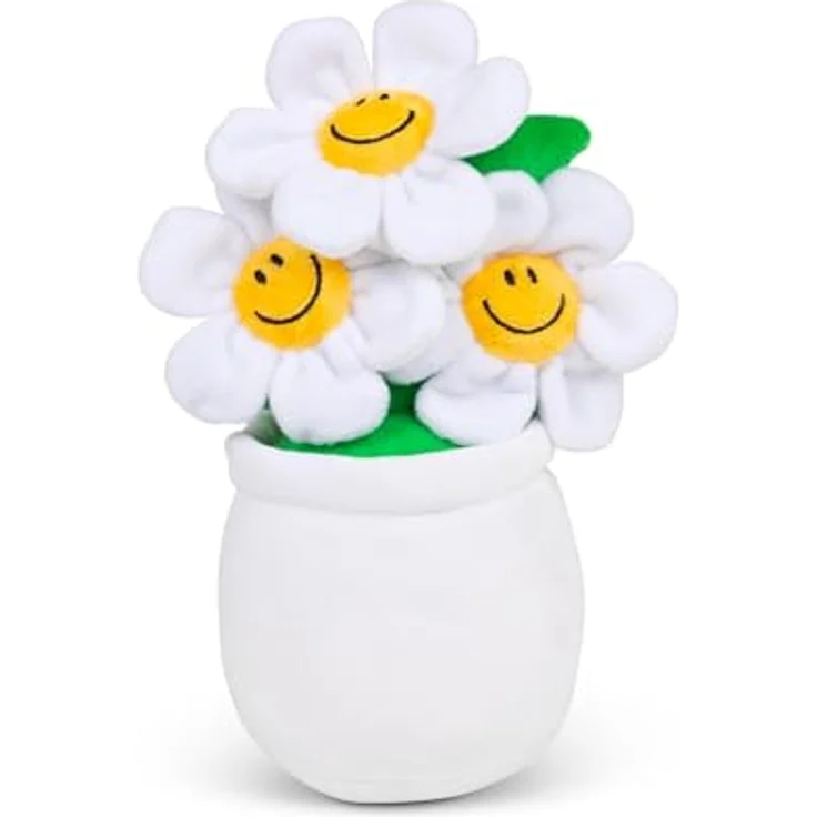 Tobar Kawaii Gänseblümchen Animigos Funky Friends Kuscheltier, flauschiger Deko-Begleiter für Blumenliebhaber – Bild 6