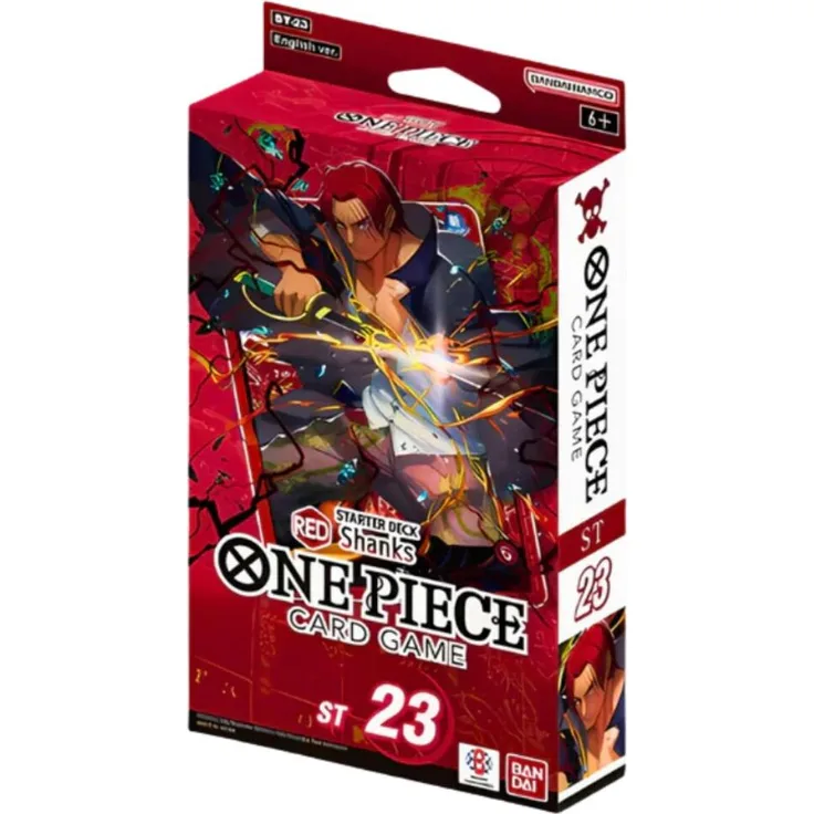 Bandai One Piece Card Game ST23 RED Shanks Starter Deck, Sammelkarten, Englisch
