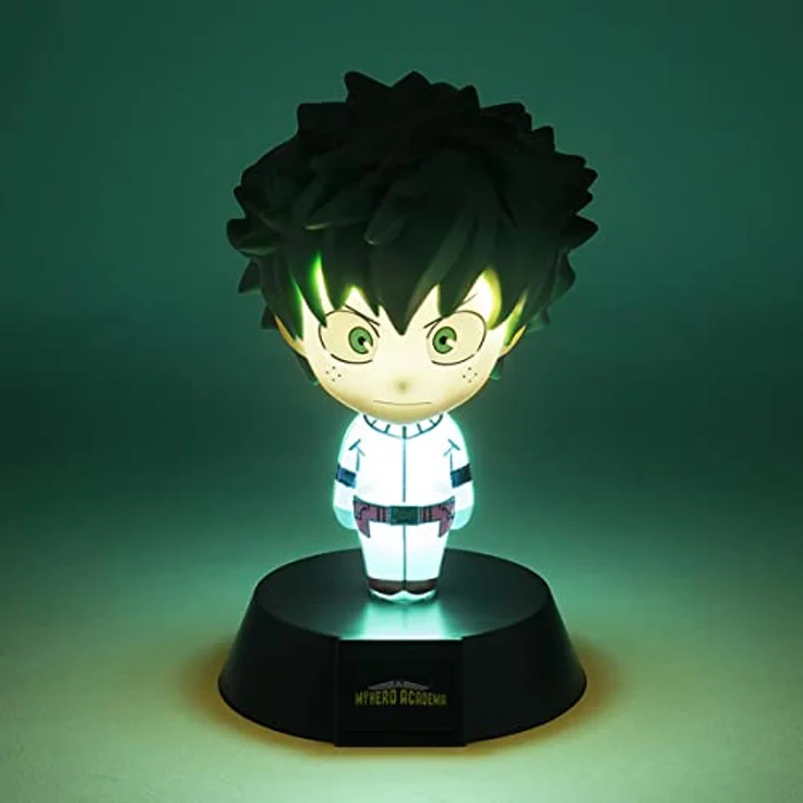 Paladone My Hero Academia 3D Leuchte Icon Light Izuku Midoriya grün, Bedruckt, 100% Kunststoff, mit LEDs, im Sichtkarton. – Bild 3