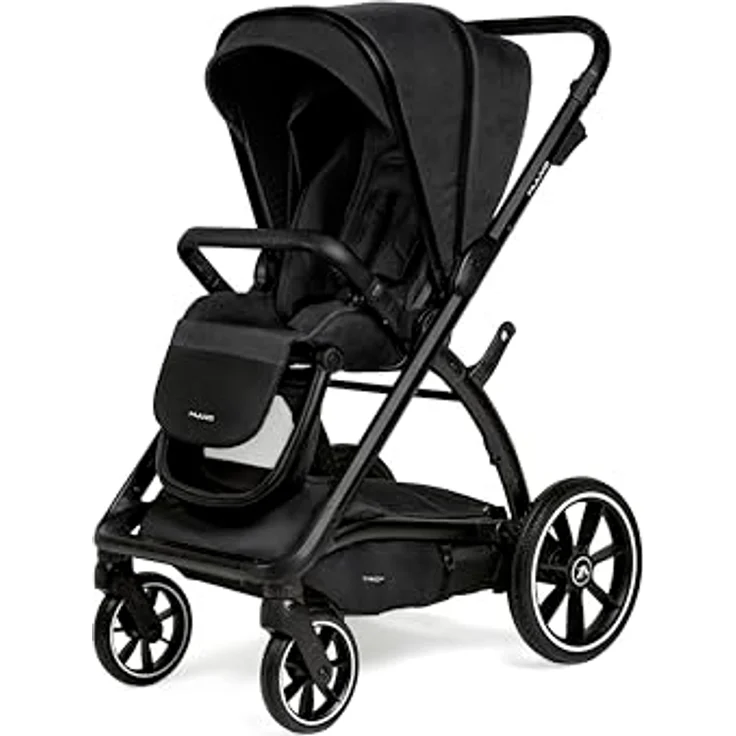 Muuvo Trick 2in1 Kombi Kinderwagen SET, multifunktional mit 3D-Airflow-Belüftung und Sonnenschutz, Jet Black – Bild 4