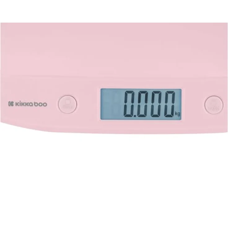 Kikka Boo Babywaage Lyra, LCD-Display mit Tarafunktion, 20 kg Tragkraft, ergonomische Wiegefläche, rosa – Bild 5