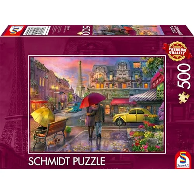 Schmidt Spiele 59713 Regenzauber in Paris, 500 Teile Puzzle, Mehrfarbig – Bild 1