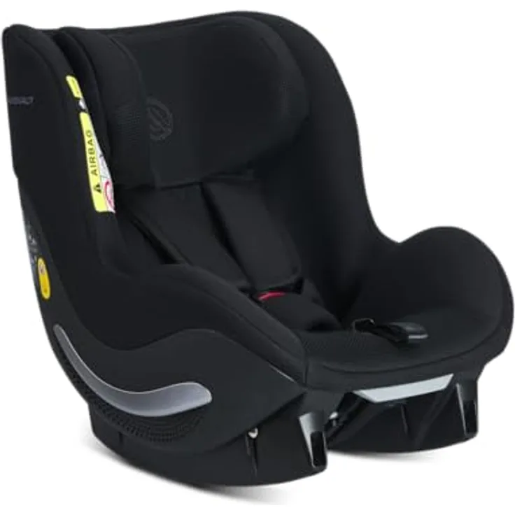Avionaut AeroFIX AirFlow, Reboard Kindersitz (0-18 kg) mit Air-Flow Polsterung und verstärktem Seitenaufprallschutz, schwarz