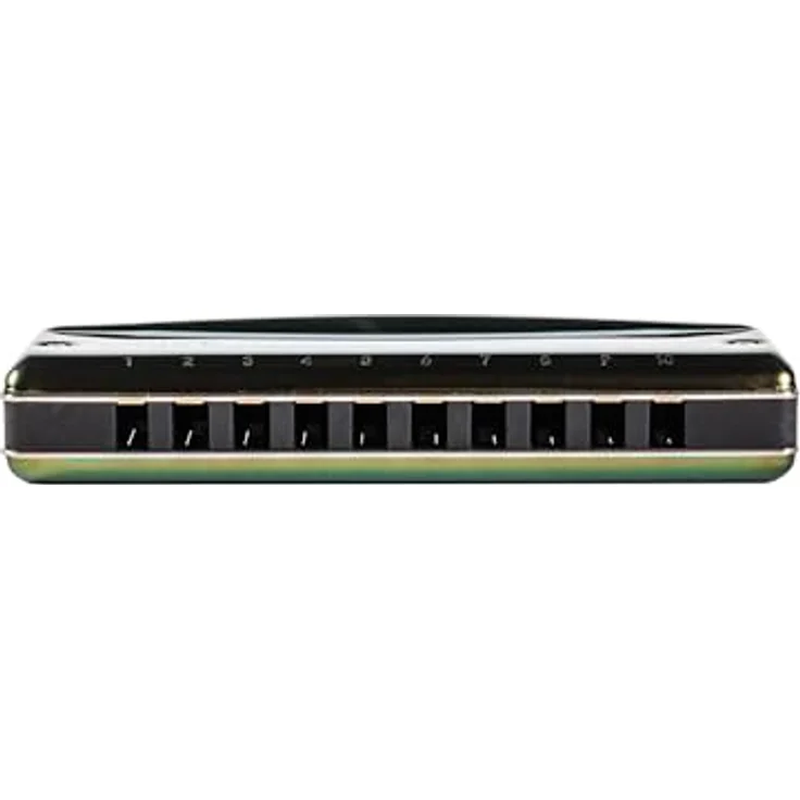 Suzuki Olive Diatonic Harmonica, Mundharmonika in C mit lebhaft grünen Oliven-Coverplatten und Austauschbarem Reed-Plate – Bild 2