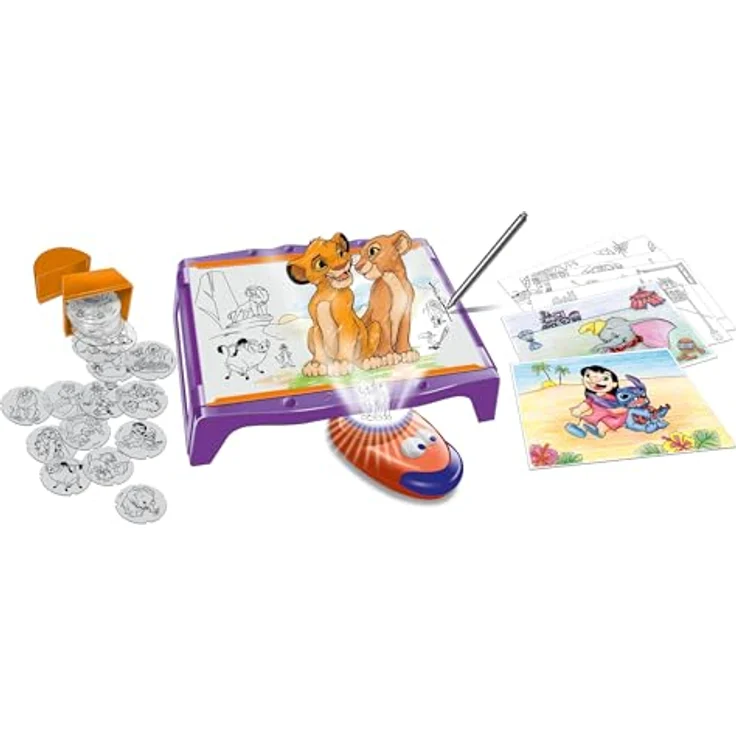 Ravensburger Xoomy Maxi Disney Classics und Prinzessinnen, Malvorlagen-Set mit XXL Lichttisch, LED-Zoomlampe, 72 Motivfolien und 10 Themenblättern, ab 6 Jahren – Bild 8