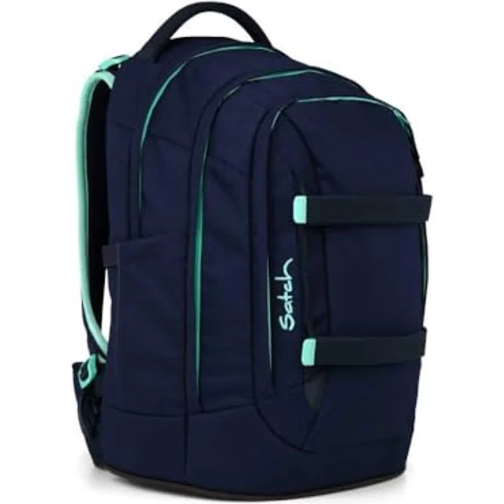 Satch Pack Schulrucksack Set 2tlg. mit Schlamperbox, 30 Liter Volumen, Ocean Mint – Bild 3