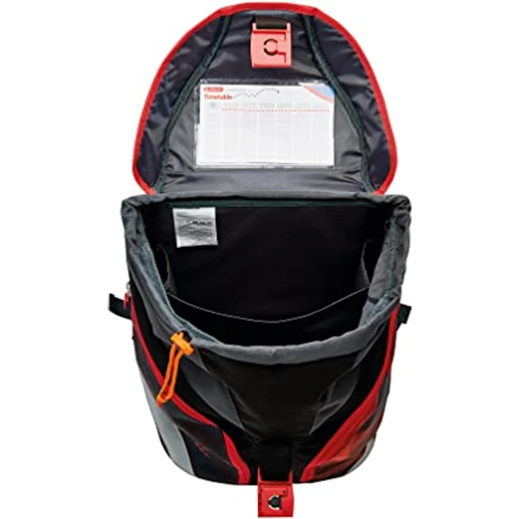 Herlitz SoftLight Plus Sports Schulranzen, schwarz/rot, inkl. befülltem 16 tlg. Schüleretui, Faulenzermäppchen, Sportbeutel – Bild 3
