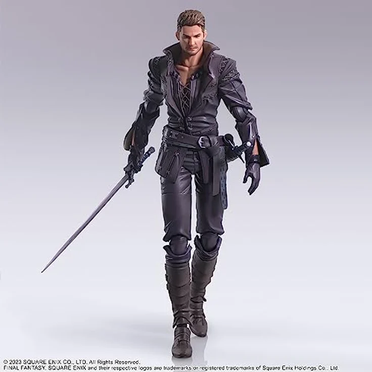 SQUARE ENIX Final Fantasy XVI Bring Arts™ Actionfigur - CIDOLFUS TELAMON, ca. 28 Gelenkpunkte, austauschbare Hände, Schwert und Dolch, Sammlerbox – Bild 4