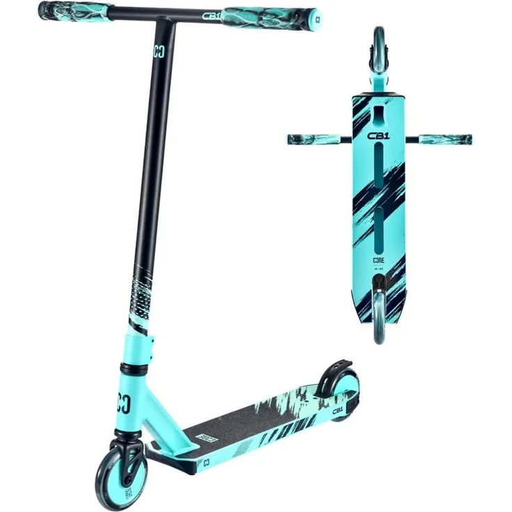 Core Action Sports Stuntscooter CORE CB1, Park-tauglicher Stunt-Scooter mit 79 cm Höhe, schwarz/türkis