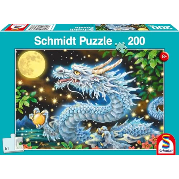 Schmidt Spiele Drachenabenteuer 56438, 200 Teile Kinderpuzzle für die Förderung von Konzentration und Feinmotorik, 43,2 x 29,1 cm, für Kinder ab 8 Jahren – Bild 4