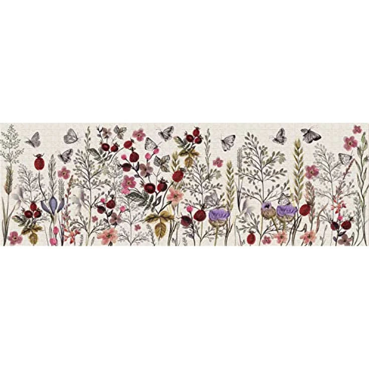 Interdruk Blumen Nr. 1, 1000-teiliges Panorama-Puzzle für Erwachsene, 96 x 32 cm in Blueboard-Qualität – Bild 2
