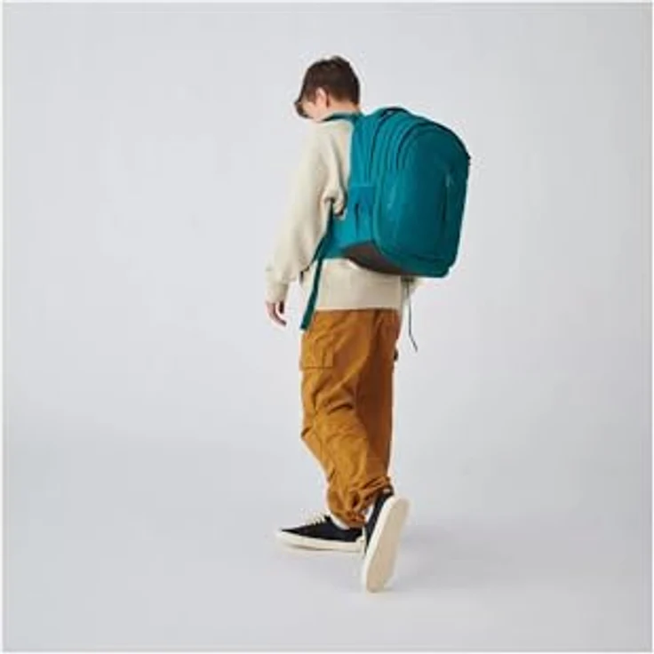 Satch Satch Match Deep Petrol, Schulrucksack mit 5 Litern Volumen-Erweiterung, ergonomisch, wasser- und schmutzabweisend, für Körpergrößen von 1,40 bis 1,80 m – Bild 9
