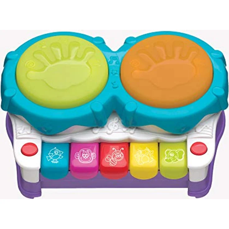 Playgro MANALO Spielzeug Musical Mein 1. Werkstatt, Musikspielzeug mit 2 Modi, 5 Melodien und Lichtspielen – Bild 1