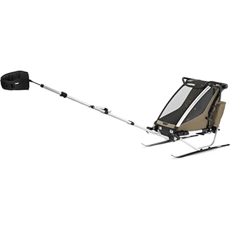 Thule Chariot Cross 2, Fahrradkinderanhänger mit verstellbarem Sitz, FlipWing-System und 5-Punkt-Gurt, schwarz – Bild 7