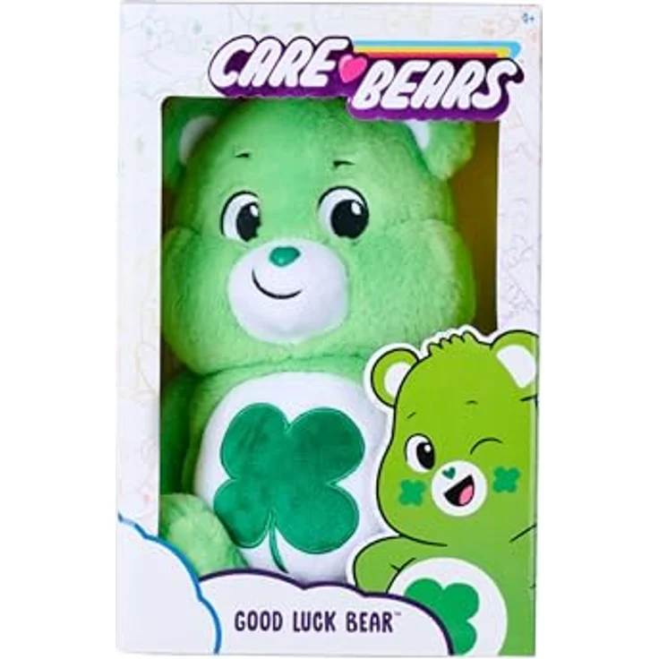 Simba Glücksbärchi Kuscheltier 35cm, grünes Plüschtier mit vierblättrigem Kleeblatt, in Geschenkbox, für Kinder und Erwachsene – Bild 5