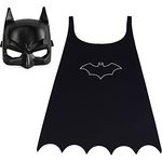 BATMAN DC Serien, Umhang und Masken-Set, Superhelden-Kostüm-Accessoires, Kinder Rollenspiel für Jungen und Mädchen im Alter von 3+