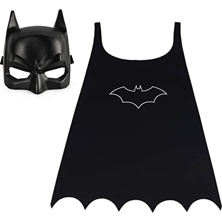 BATMAN DC Serien, Umhang und Masken-Set, Superhelden-Kostüm-Accessoires, Kinder Rollenspiel für Jungen und Mädchen im Alter von 3+ – Bild 1