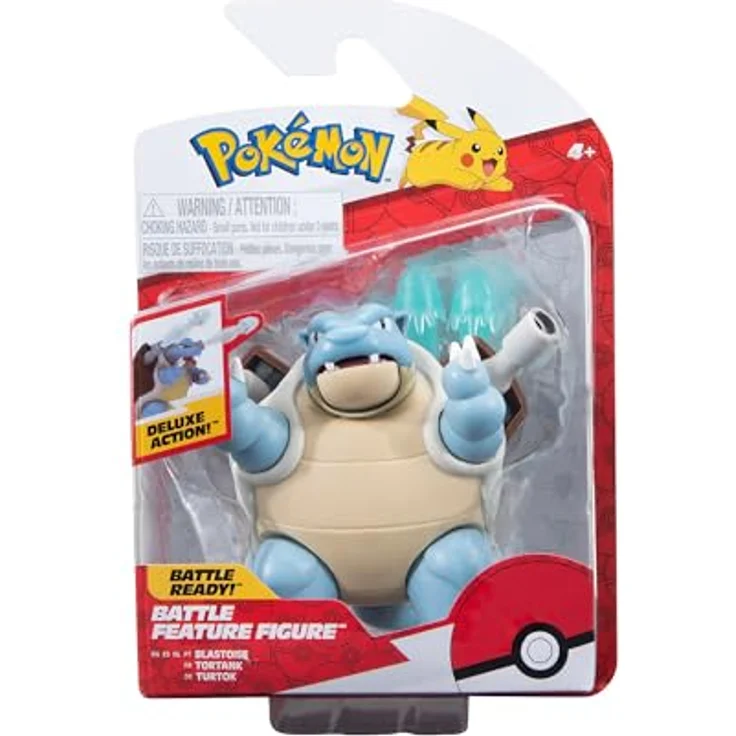 Jazwares Pokémon Battle Feature Figur Turtok, detailreiche Sammelfigur, 11 cm, perfekt zum Batteln – Bild 4