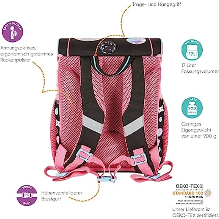 Herlitz Schulranzenset Loop Plus Cute Cat – Bild 4