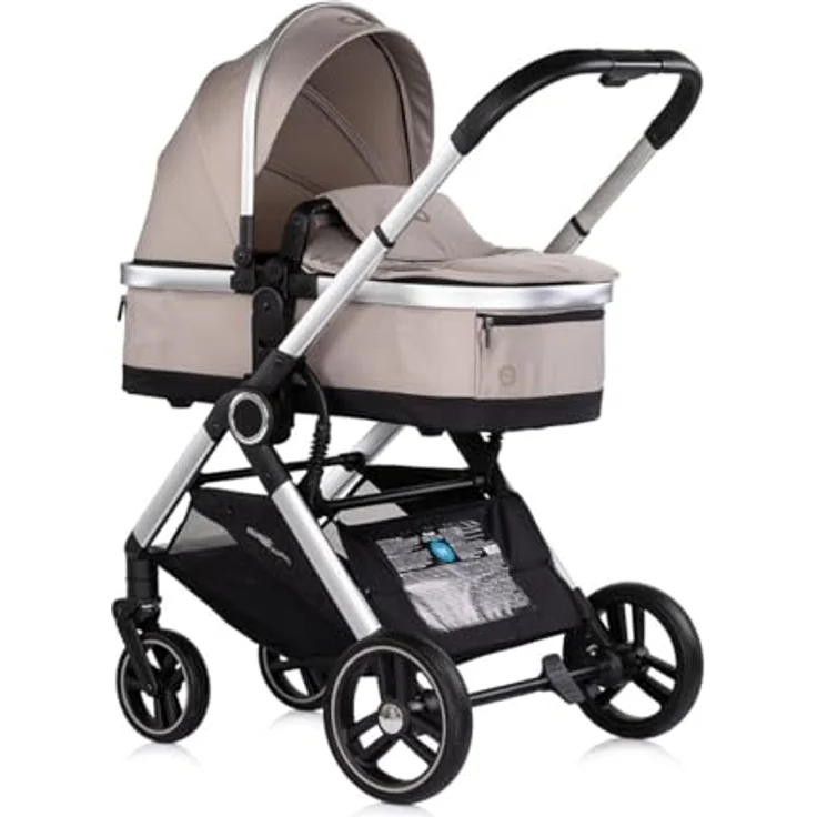 Chipolino Euphoria 3in1 Kombikinderwagen, umbaubar und klappbar, beige – Bild 2