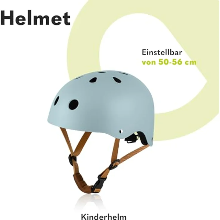 Lionelo Helmet Kinderfahrradhelm, verstellbar 50-56 cm, Intertek zertifiziert, Kinnschutz, Größe S, für Mädchen und Jungen – Bild 2