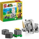 LEGO 71420 Super Mario Rambi das Rhino – Erweiterungsset, Nashorn-Tier-Spielzeug-Figur, kleines Geschenk zur Kombination mit einem Starterset