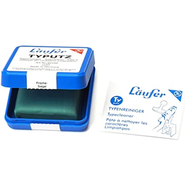 Läufer Typenreiniger Stempel, besonders hohe Schmutzaufnahme, Naturkautschuk, wiederverschließbare Aufbewahrungsbox – Bild 6