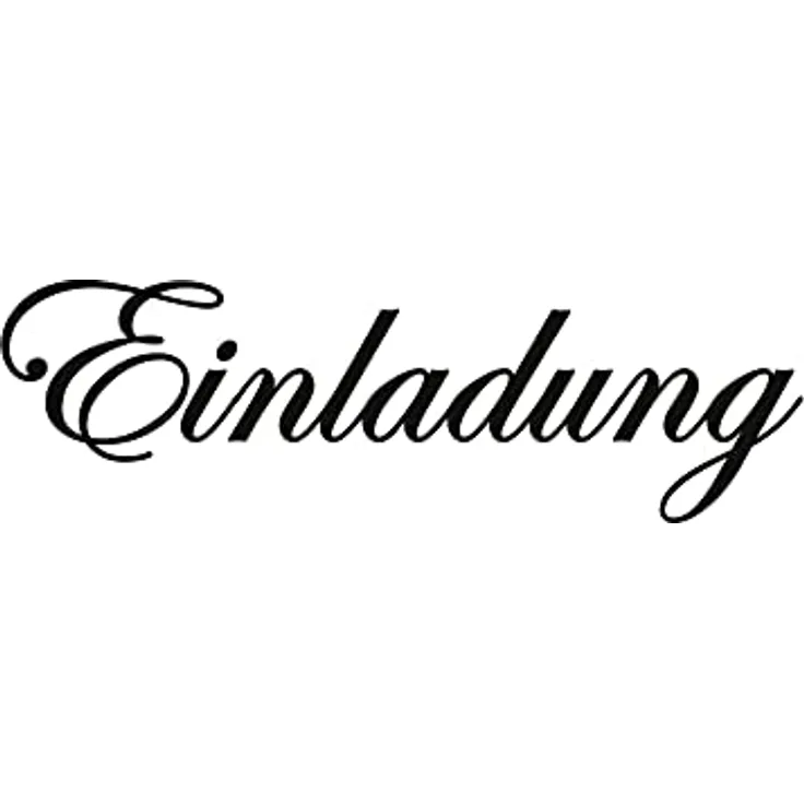 MEYCO HOBBY Holzstempel "Einladung" 13x60mm Hochzeit Geburtstag Jubiläum
