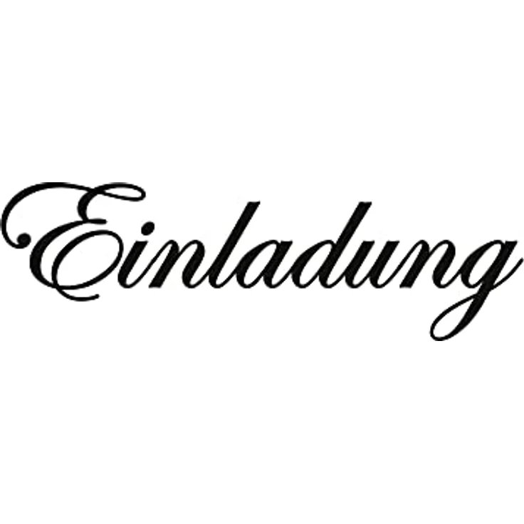MEYCO HOBBY Holzstempel "Einladung" 13x60mm Hochzeit Geburtstag Jubiläum