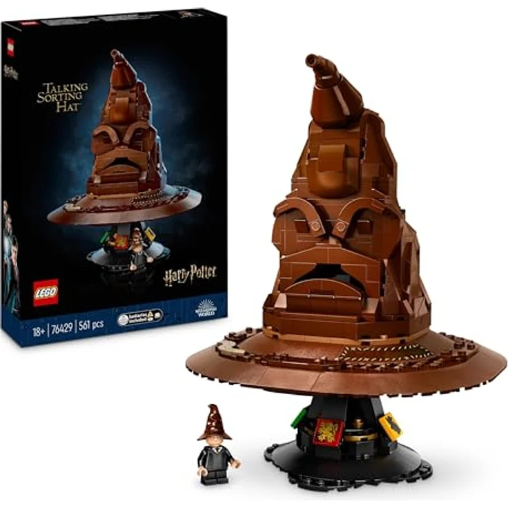 LEGO Der Sprechende Hut, Hogwarts-Modell für Erwachsene mit 31 Klangkombinationen, Sortiert Dich in Dein Hogwarts Haus 76429 – Bild 1