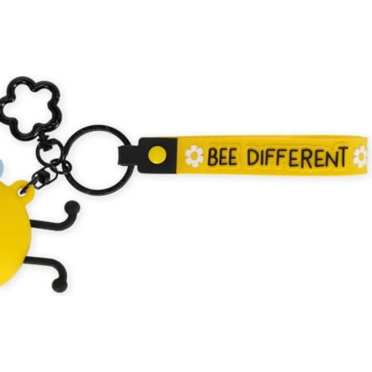 Legami Mini-Geldbörse Kawaii Bee, Silikon mit Spirale, Karabinerhaken und Handschlaufe, 5 x 12 x 5 cm – Bild 5