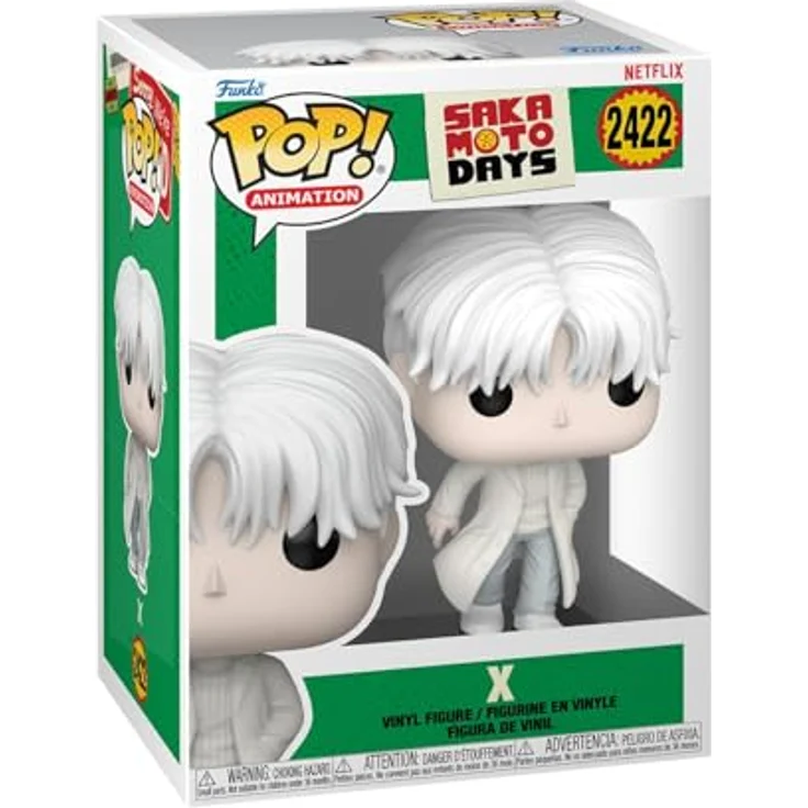 Funko FK90654 - Sakamoto Days POP! Vinylfigur, ca. 10,6 cm hoch, mit weißem Mantel und Rollkragenpullover – Bild 1