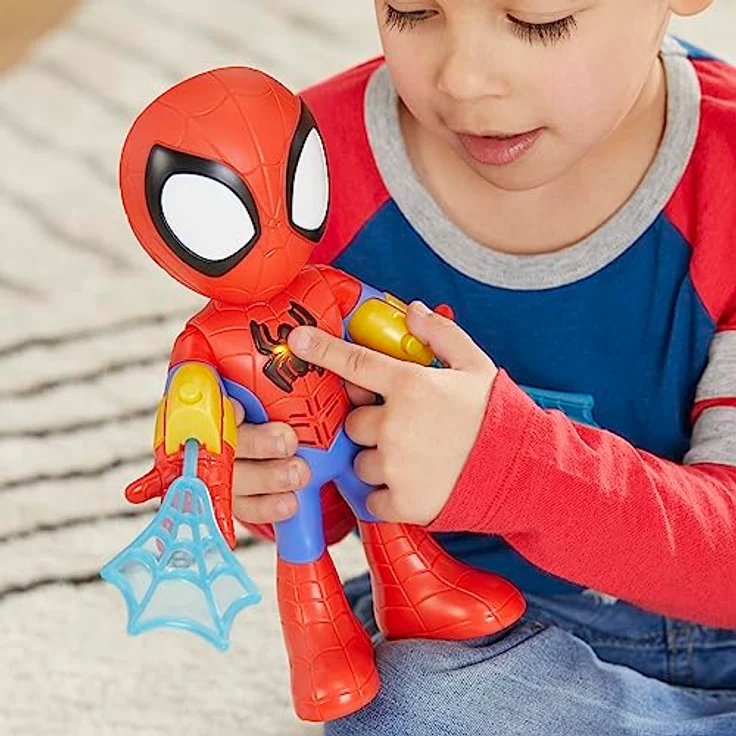 Marvel Spidey and His Amazing Friends elektronischer Spidey, Action-Figur (25 cm), Vorschulspielzeug für Kinder ab 3 – Bild 5