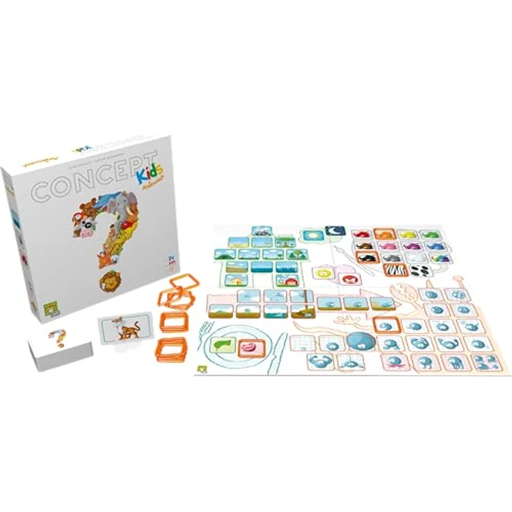 Asmodee Concept Kinder-Brettspiel, interaktives Ratespiel mit Symbolen für kreative Tiererkennung – Bild 4
