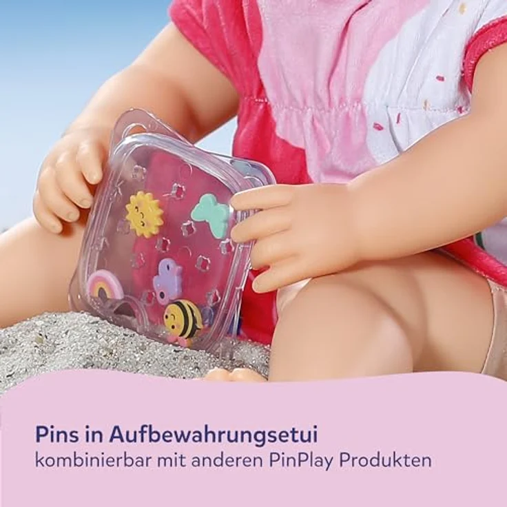 BABY Born Strand-Outfit, Set mit Strandtunika und Sonnenvisier für 36 cm und 43 cm Puppen, ideal für Urlaubs- und Strandszenen – Bild 5