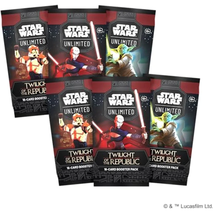 Fantasy Flight Games Star Wars Unlimited – Niedergang der Republik Pre-Releasebox, Sammelkartenspiel mit 6 Booster-Packs und exklusiven Promo-Karten – Bild 4