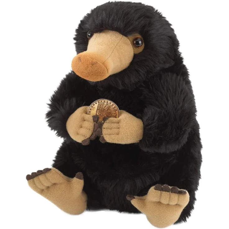 The Noble Collection Plüschfigur Harry Potter Niffler, Detailverliebtes Plüschtier mit ca. 23 cm Größe für Kuscheln und Dekorieren