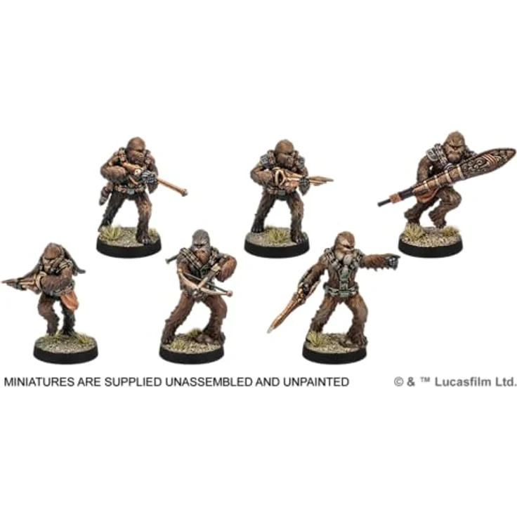 Atomic Mass Games AMGD1244 - Star Wars Legion - Kashyyyk Wookiee Warriors, Miniaturenspiel mit 6 Wookiee-Trupplern und 11 Karten, für 2 Spieler ab 14 Jahren – Bild 6