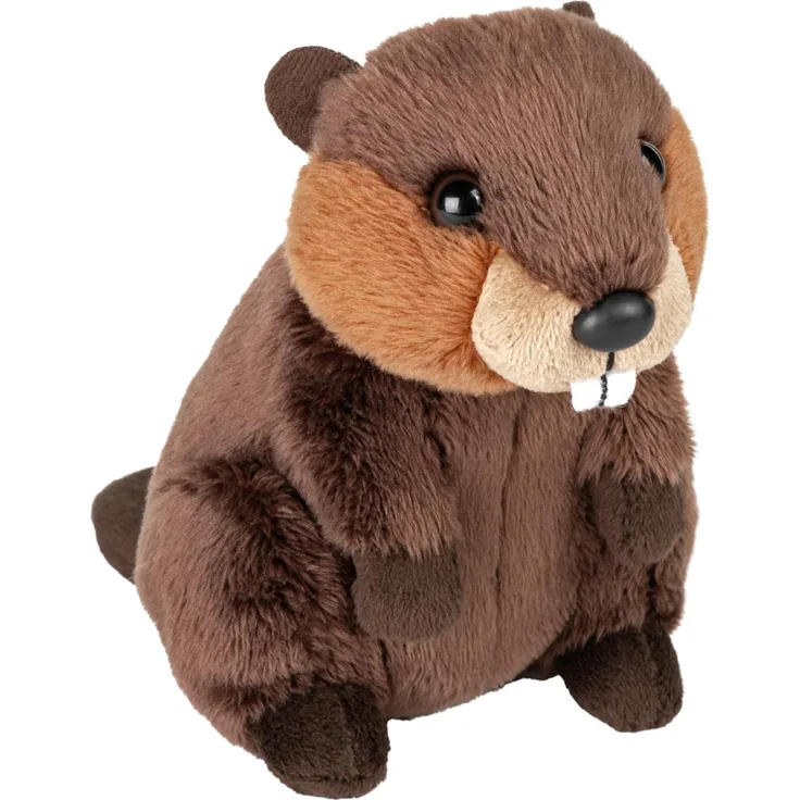 Wild Republic Biber Stofftier, 13 cm, kuschelweicher Plüsch, braun, maschinenwaschbar bis 30°C