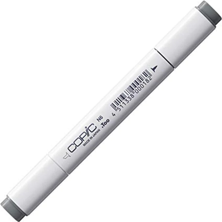 Copic Classic Marker Typ N - 6, neutral gray No. 6, professioneller Layoutmarker mit dualem Spitzensystem, schnelltrocknend – Bild 1