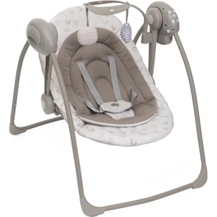 Chicco Swing&Play Elektrische Babyschaukel, 5 Schaukelgeschwindigkeiten, 2-fach verstellbare Rückenlehne, klappbar und kompakt, ab 0 Monaten – Bild 1