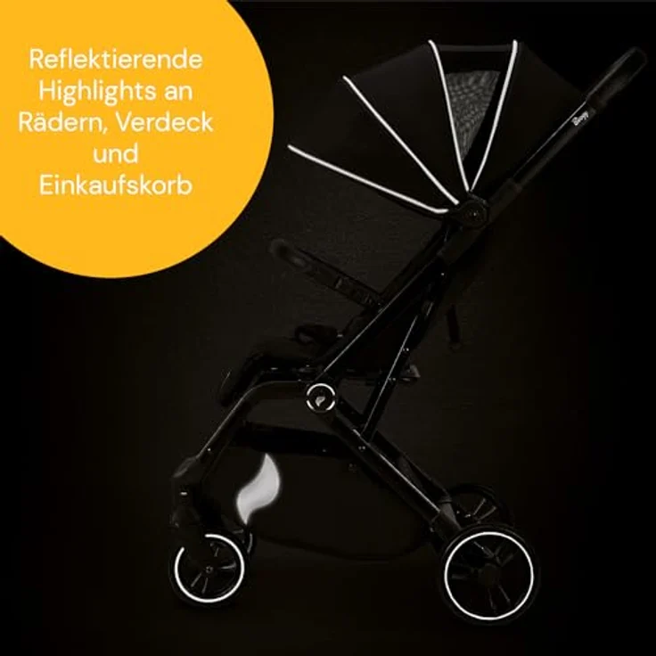 Osann Kinder-Buggy Boogy 2, 0 - 22 kg inkl. Regenverdeck, große Räder, Einhand-Faltmechanismus – Bild 6