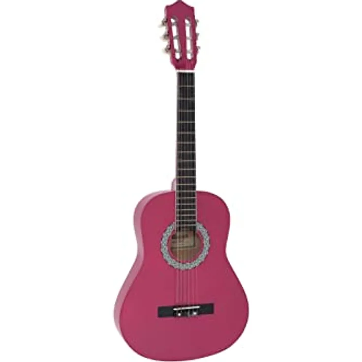 DIMAVERY AC-303 Klassikgitarre 3/4, pink | Klassische Gitarre 3/4