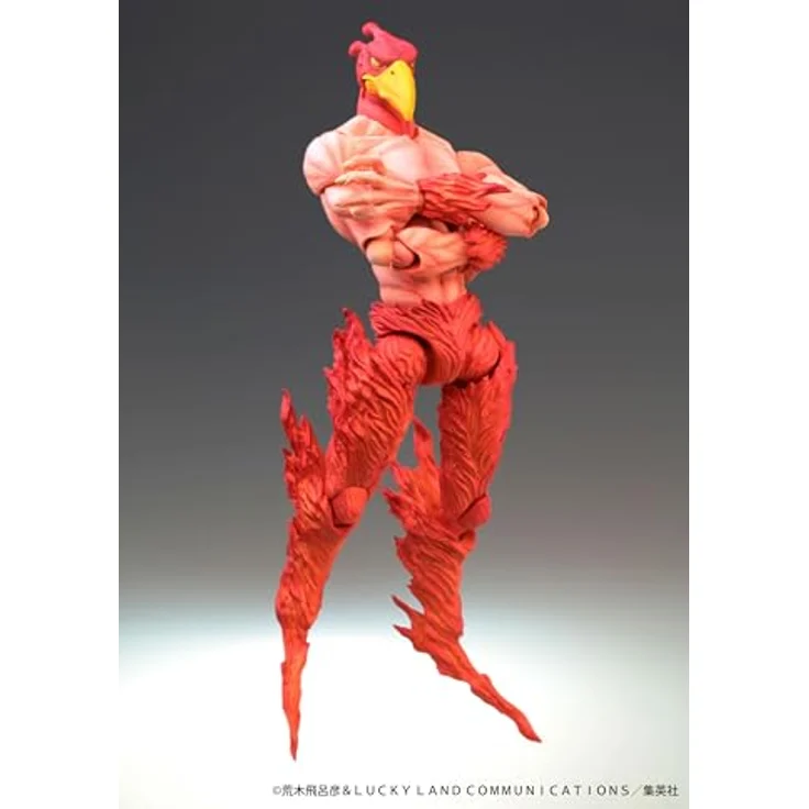 Medicos Entertainment Jojo's Bizarre Adventure Super Action Chozokado Magician's, 16 cm Sammelfigur, orange, mit austauschbaren Teilen – Bild 2