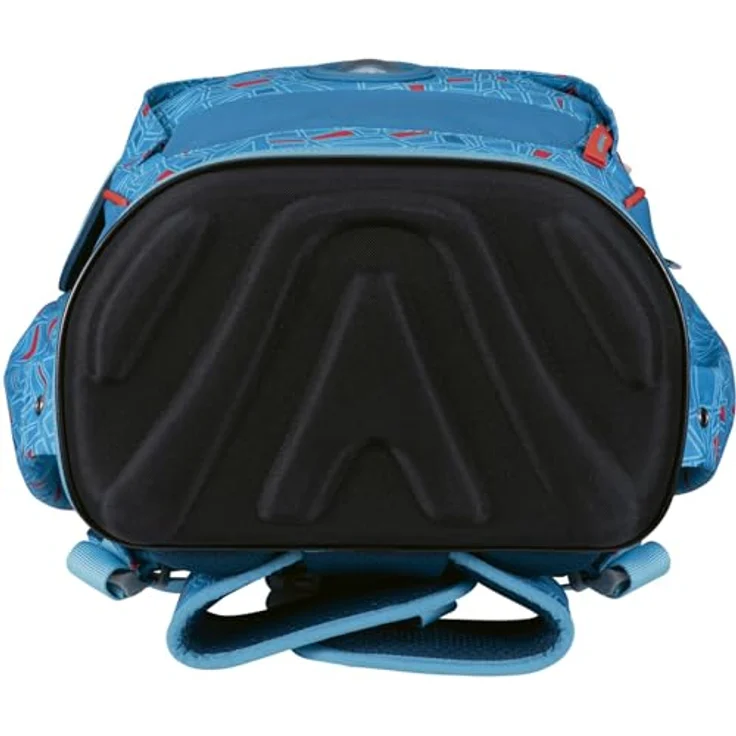 DerDieDas Schulranzen ErgoFlex Light Superflash Set 6-teilig, robustes Material, komfortable Träger, vielseitige Taschen, Blue Ice blau – Bild 5