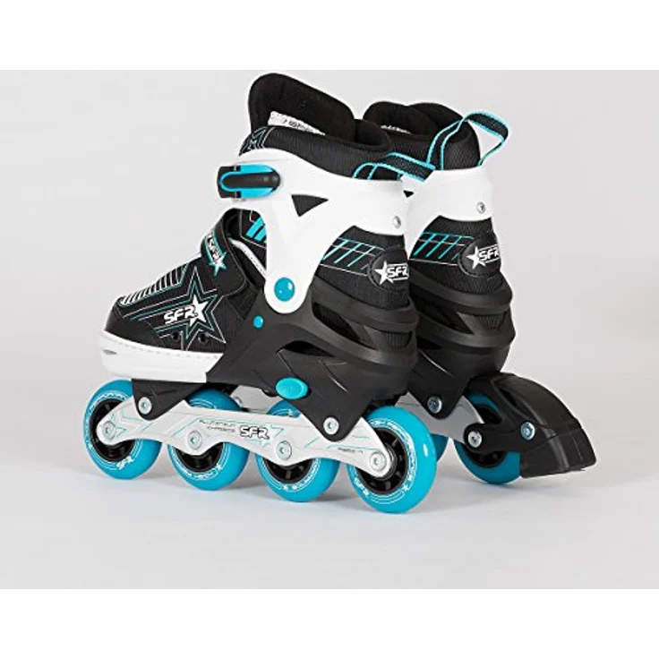 SFR Unisex Kinder RS480 Inline Skates, Blau (Blue), Einstellbar, ABEC-7 Kugellager, 70mm, 72mm Rollengröße – Bild 4